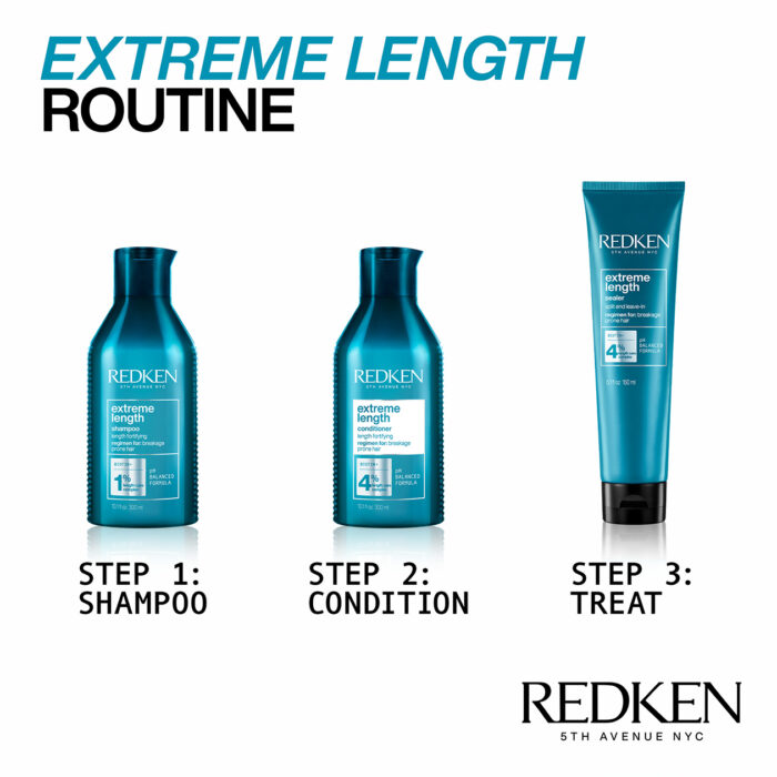 Redken Extreme Lengths Shampoo With Biotin 300ml - Image 4