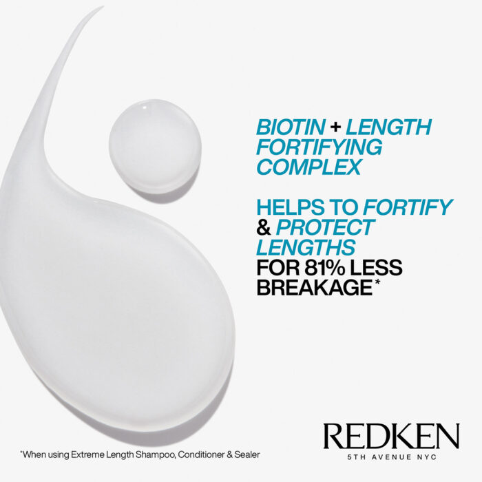 Redken Extreme Lengths Shampoo With Biotin 300ml - Image 3